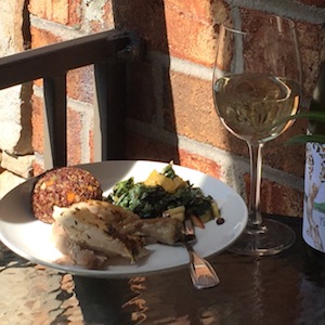 balcony meal